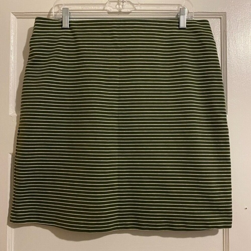Old Navy Horizontal Striped Stretch Mini Midi Skirt